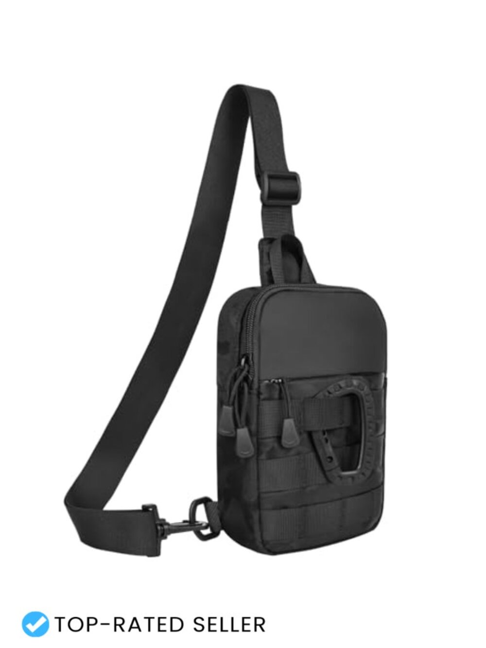 Small Water Resistant Nylon Sling Bag Crossbody Chest Bag